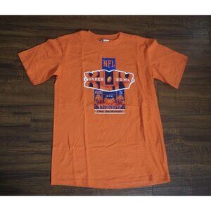 NFL 2010 Super Bowl XLIV  South Florida T-Shirt Adult Size M Orange NWOT